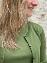 Load image into Gallery viewer, John Smedley Ladies Merino Cardigan - Verdant Green