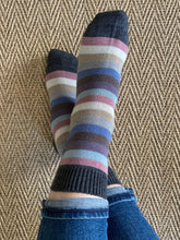 Load image into Gallery viewer, Pantherella Ladies Merino Wool Sock Dark Grey mix