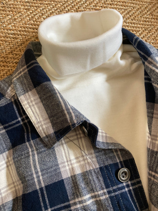 Mens John Smedley Merino Roll Collar – Snow White